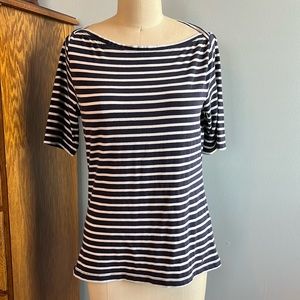 Tommy Hilfiger blue and white striped shirt